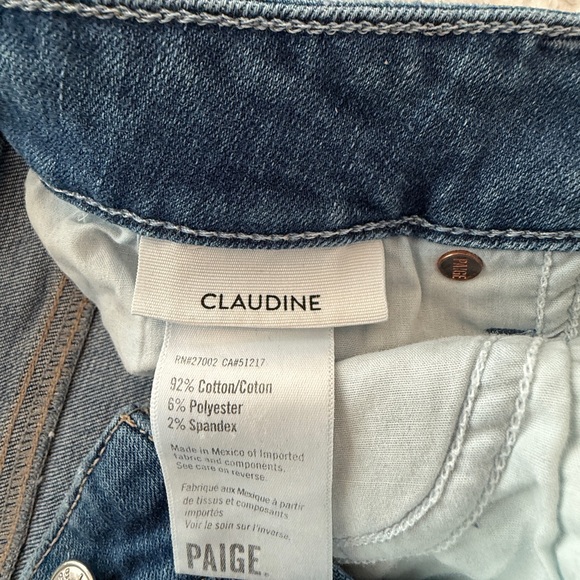 PAIGE Claudine Cropped Jeans Sz 31 - Picture 4 of 4